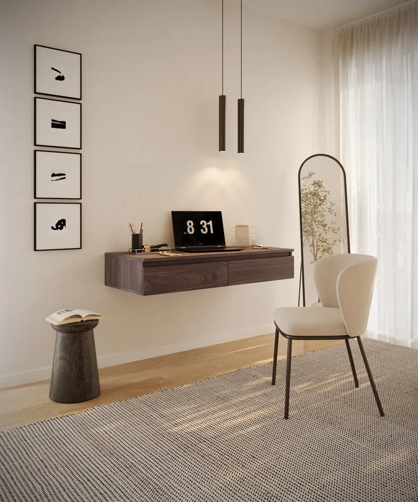 Selsey Bemmi – kaptafel met lades, Wisconsin Walnoot – foto 2 – kavel bij GSD Auctions, Zoeterwoude