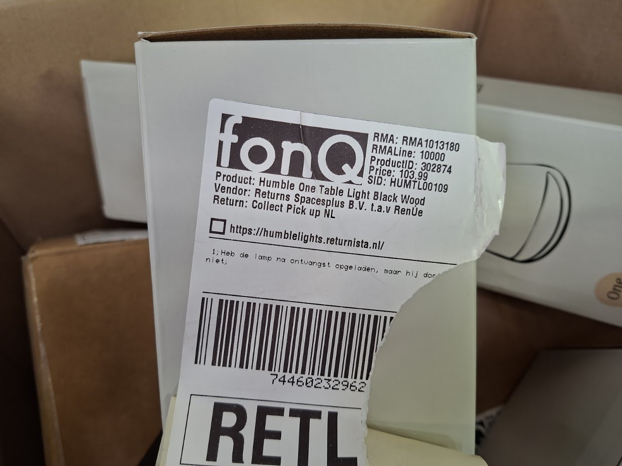 Grote Doos met Defecte FONQ Retouren – foto 4 – kavel bij GSD Auctions, Zoeterwoude