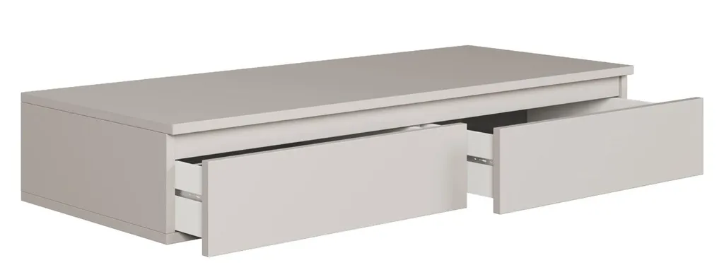 Selsey Bemmi – Wandbureau/kaptafel met lades, grijsbeige – foto 4 – kavel bij GSD Auctions, Zoeterwoude