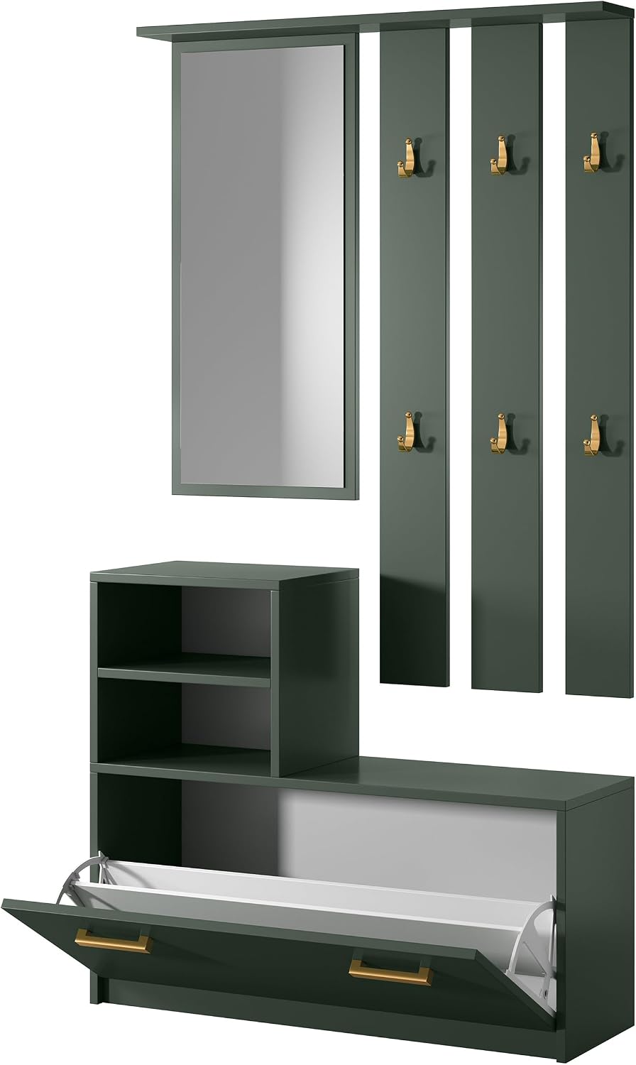 Selsey Ingangskast, melamine, flessengroen, 160 cm – foto 7 – kavel bij GSD Auctions, Zoeterwoude