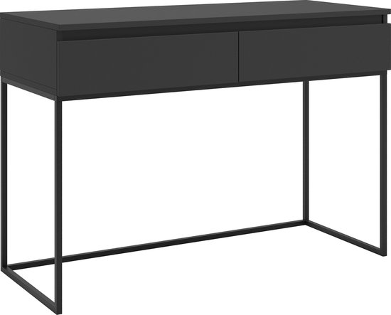 Selsey Bemmi - Zwarte toilettafel met lades en zwarte poten – kavel bij GSD Auctions, Zoeterwoude