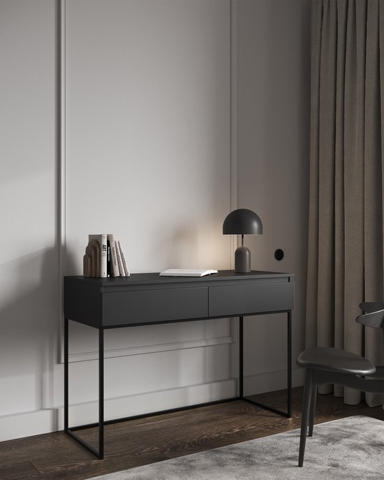 Selsey Bemmi - Zwarte toilettafel met lades en zwarte poten – foto 3 – kavel bij GSD Auctions, Zoeterwoude