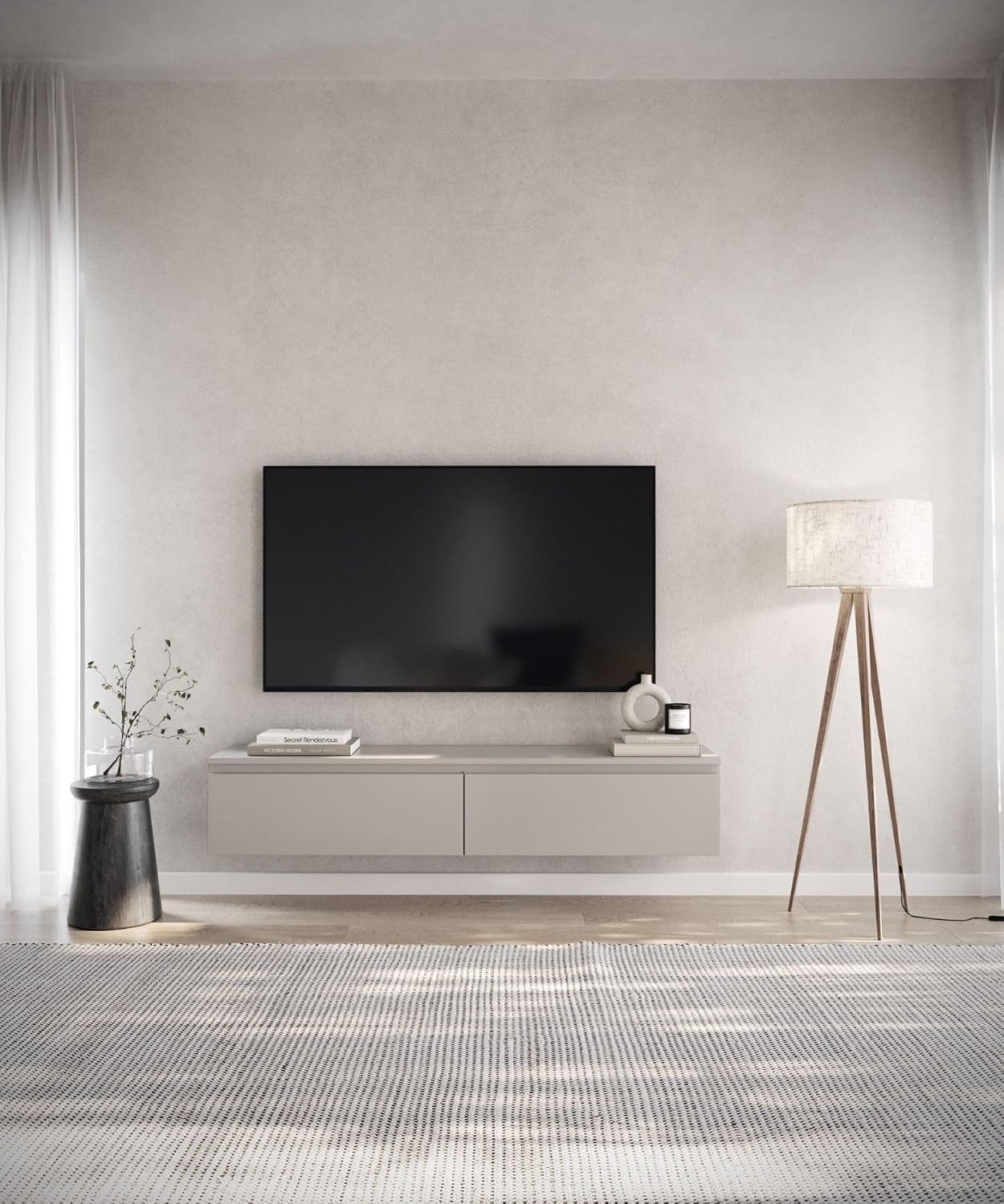 Selsey Zwevend TV Meubel Bemmi 150 cm in Kasjmier – foto 2 – kavel bij GSD Auctions, Zoeterwoude