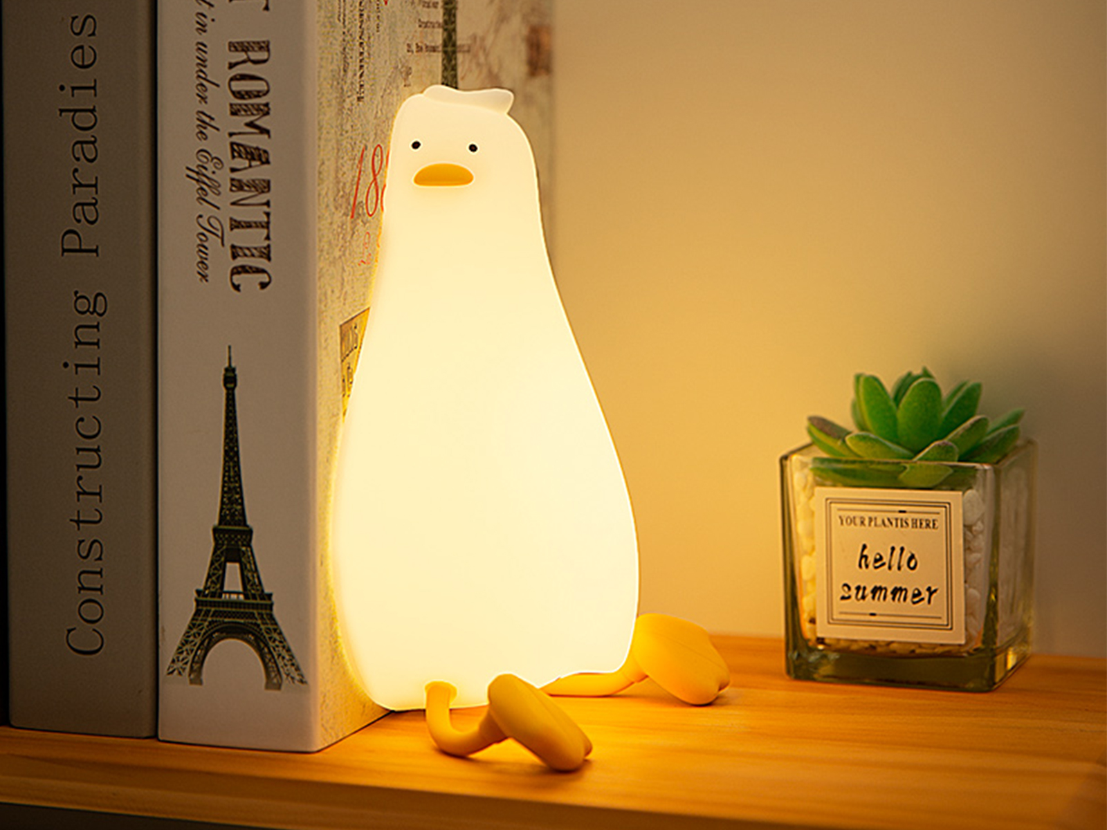 Kids nachtlamp oplaadbaar - sleepy duck - slapend eendje – foto 2 – kavel bij GSD Auctions, Zoeterwoude