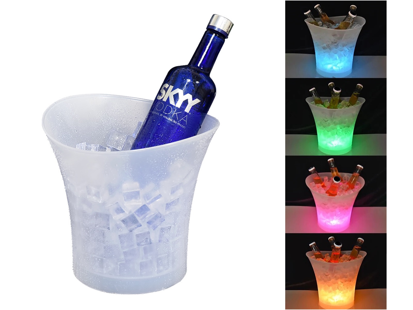 Wijnkoeler met led verlichting – kavel bij GSD Auctions, Zoeterwoude