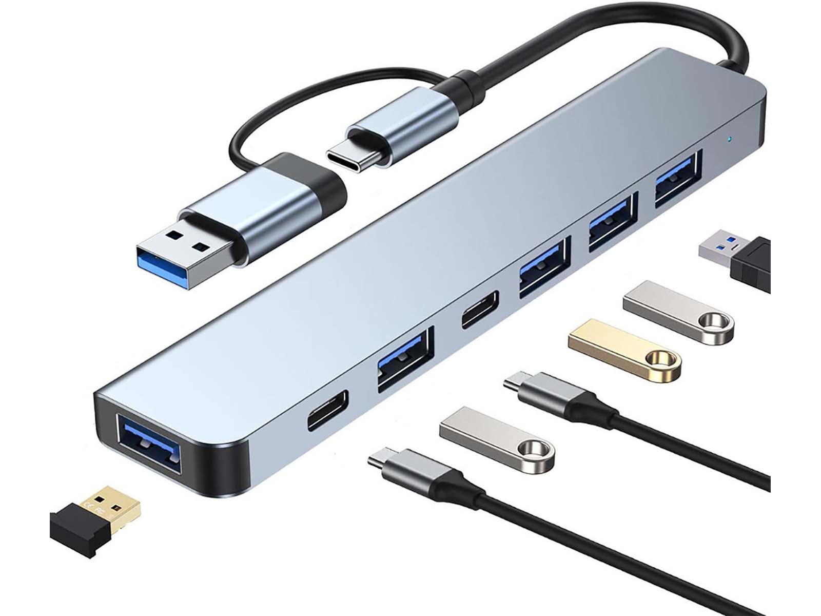 7 in 1 USB hub - USB-A en USB-C – foto 4 – kavel bij GSD Auctions, Zoeterwoude