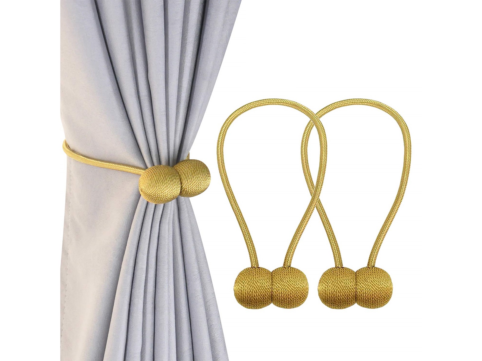 Gordijnmagneten goud - set van 2 – kavel bij GSD Auctions, Zoeterwoude