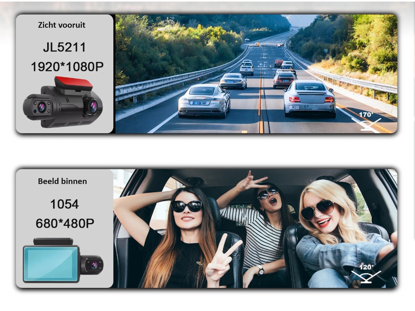 Dashcam Full HD - met dual lens en Wifi – foto 10 – kavel bij GSD Auctions, Zoeterwoude