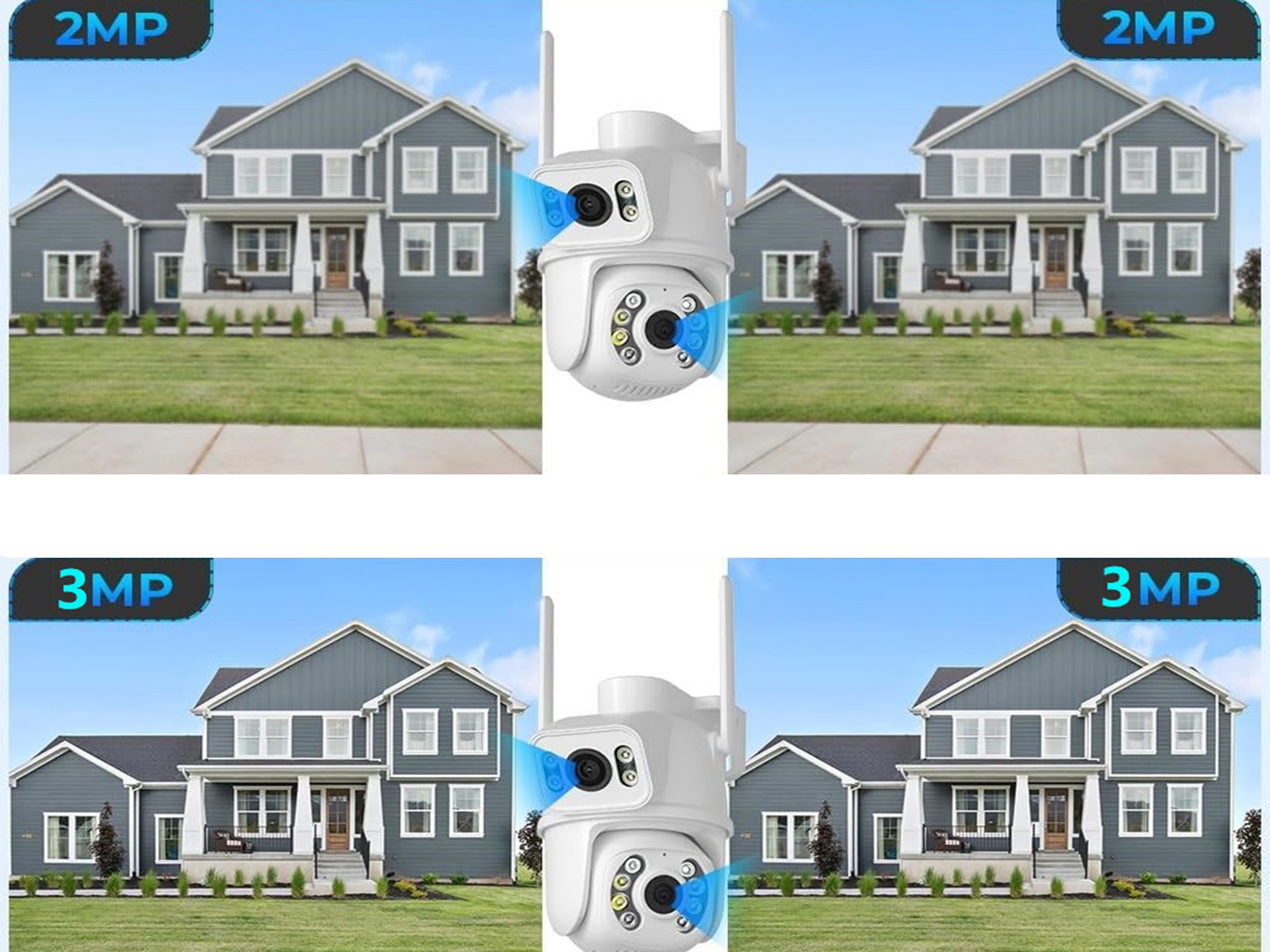 Dual lens 6 MP camera - 2 camera's in 1 behuizing - wit – foto 7 – kavel bij GSD Auctions, Zoeterwoude