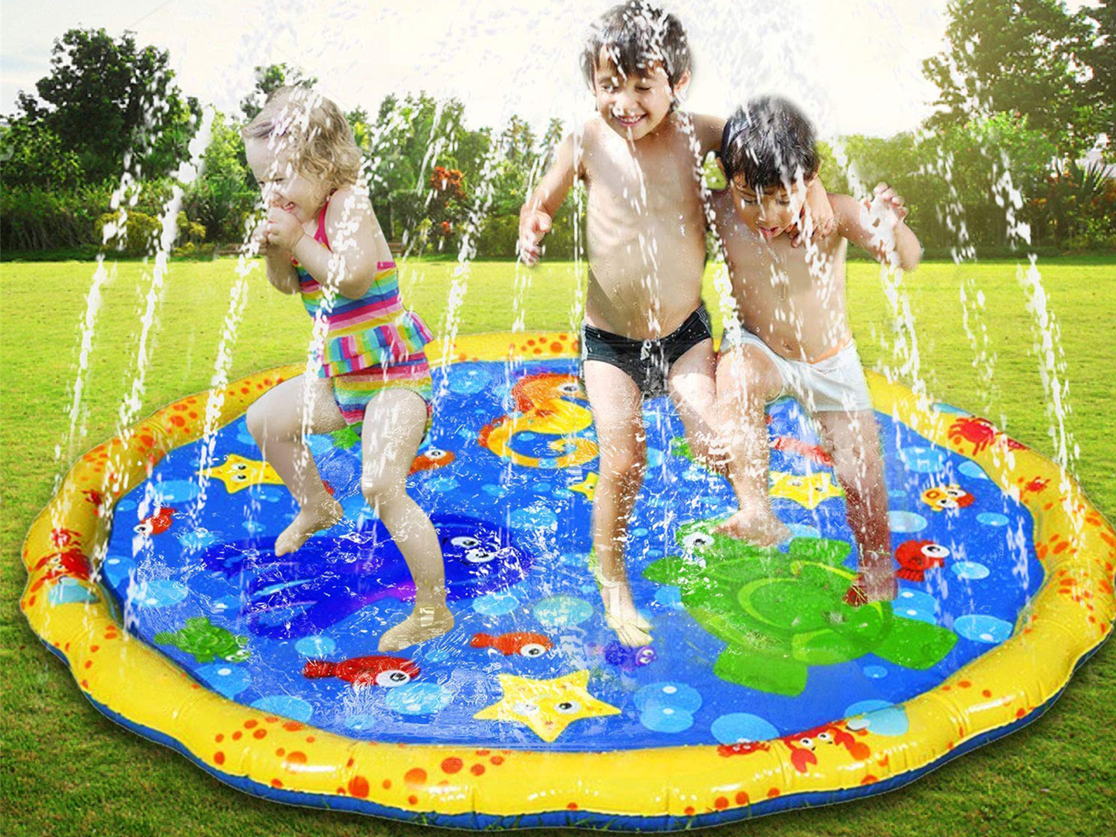 Water speelmat met sproeiers - 100 cm – kavel bij GSD Auctions, Zoeterwoude