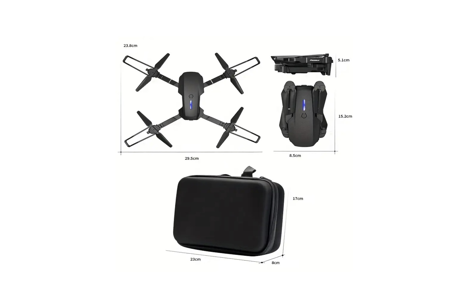 Drone met camera en verlichting - 4 assen - lichtgrijs – foto 2 – kavel bij GSD Auctions, Zoeterwoude