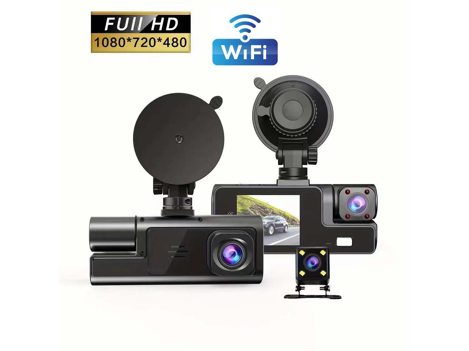 Dashcam met 3 camera's - voor en achterkant – foto 8 – kavel bij GSD Auctions, Zoeterwoude