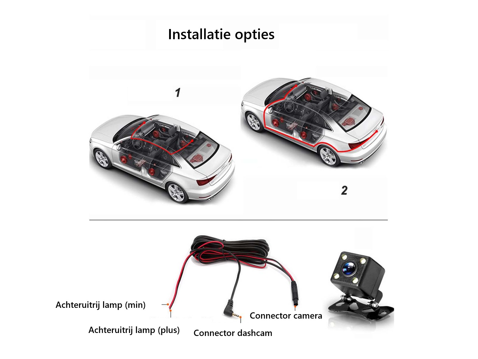 Dashcam met 3 camera's - voor en achterkant – foto 5 – kavel bij GSD Auctions, Zoeterwoude
