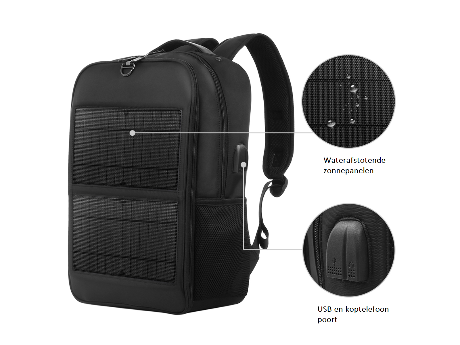 Solar rugtas - met 2 panelen – foto 7 – kavel bij GSD Auctions, Zoeterwoude