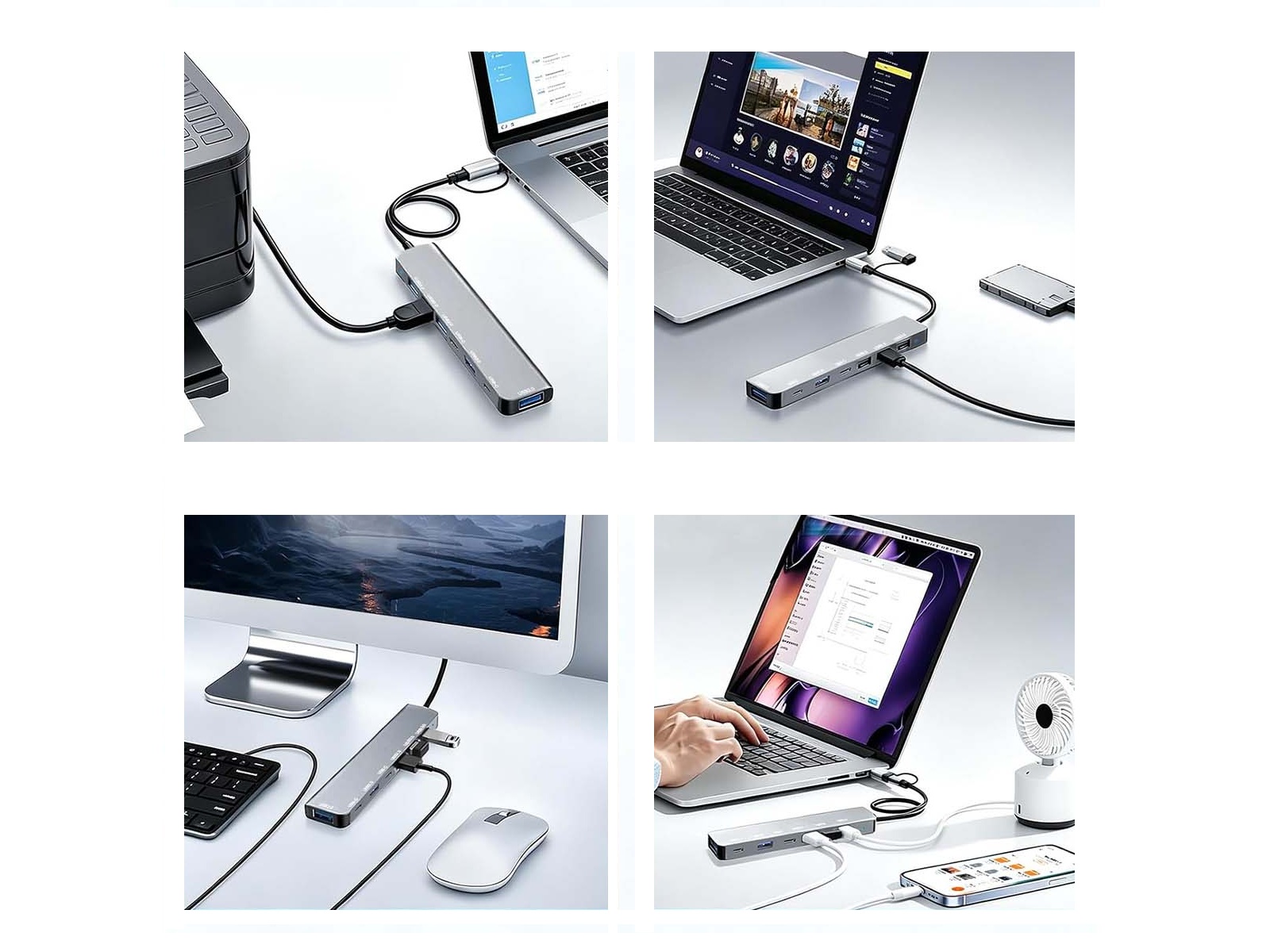 7 in 1 USB hub - USB-A en USB-C – foto 2 – kavel bij GSD Auctions, Zoeterwoude