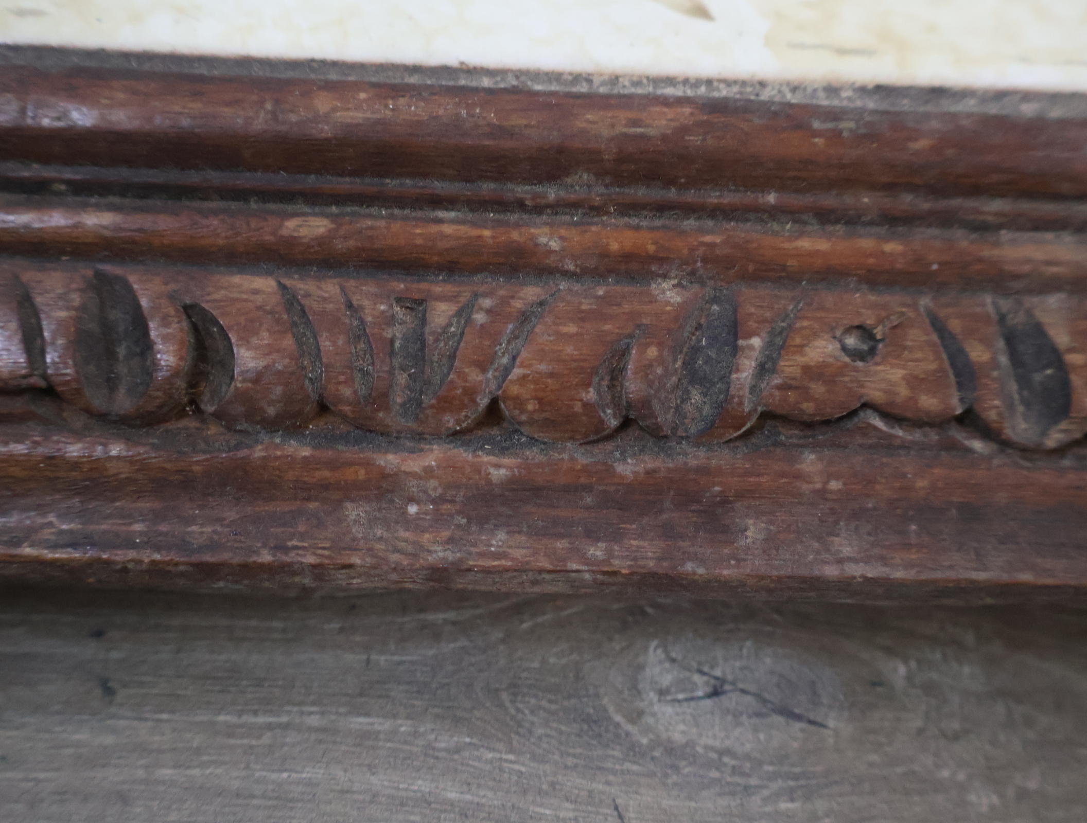 Tegel met bloemenmotief in houten lijst'' – foto 8 – kavel bij GSD Auctions, Zoeterwoude