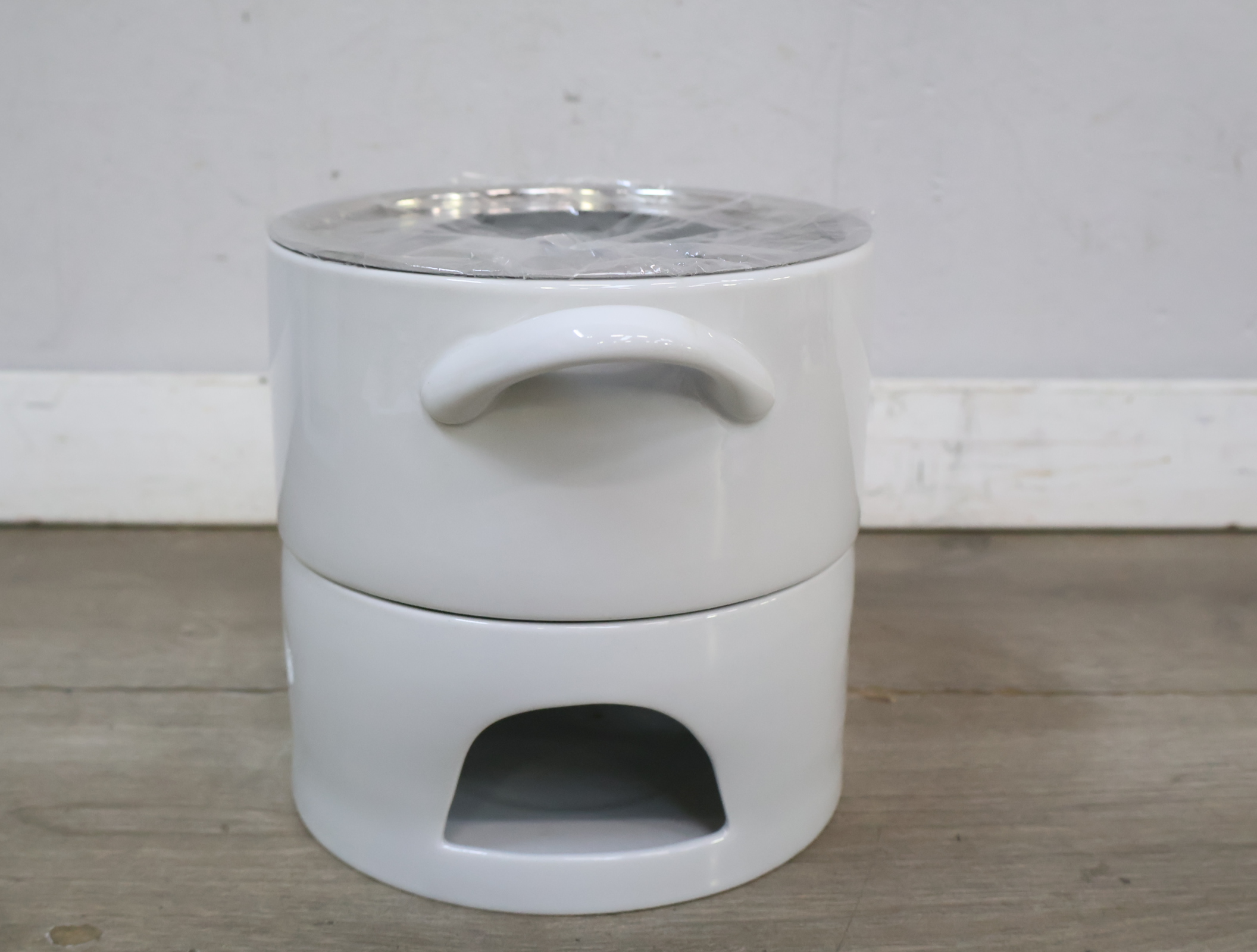 Wit fondue stel met stokjes'' – foto 10 – kavel bij GSD Auctions, Zoeterwoude