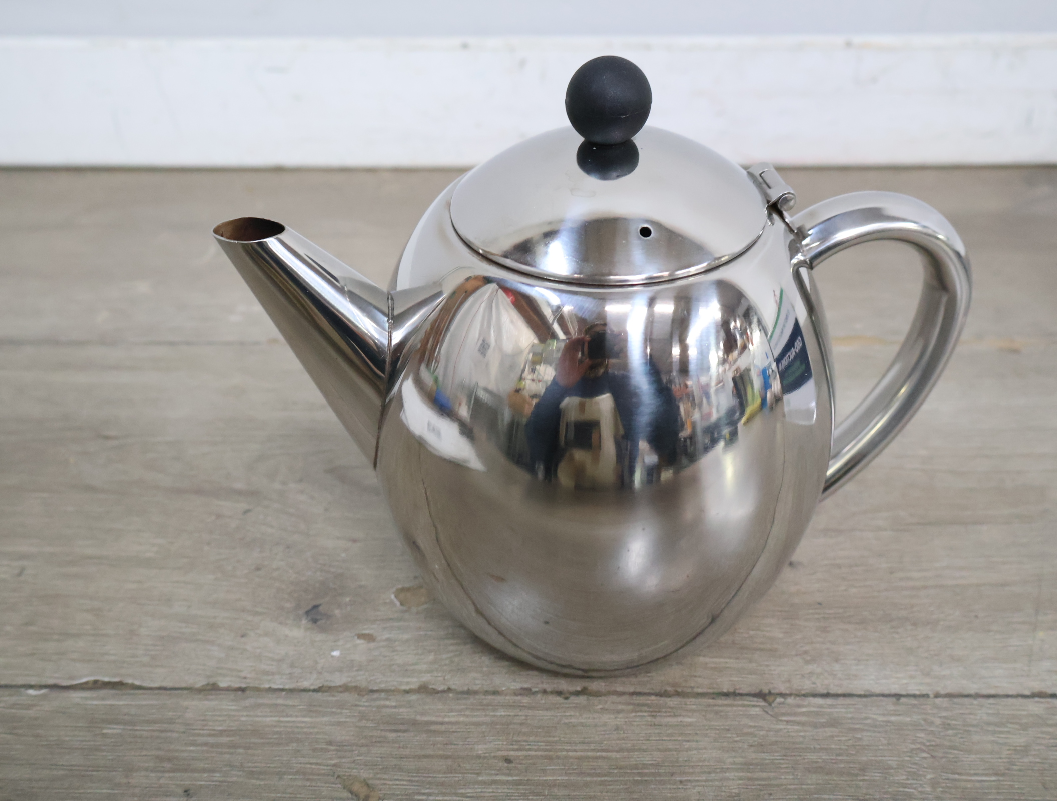 RVS theepot met deksel'' – foto 3 – kavel bij GSD Auctions, Zoeterwoude