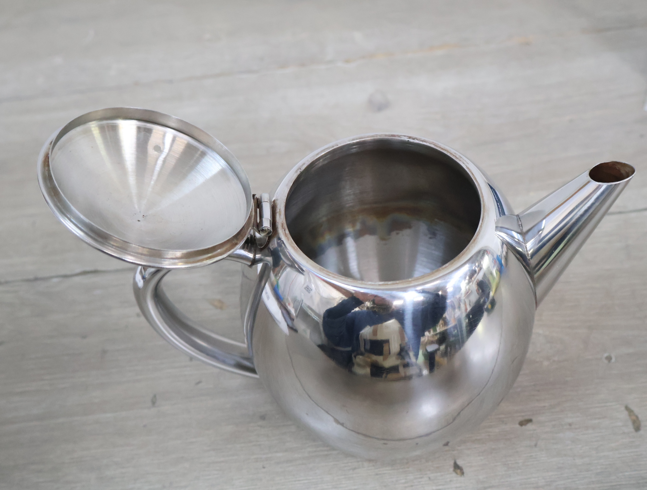 RVS theepot met deksel'' – foto 8 – kavel bij GSD Auctions, Zoeterwoude