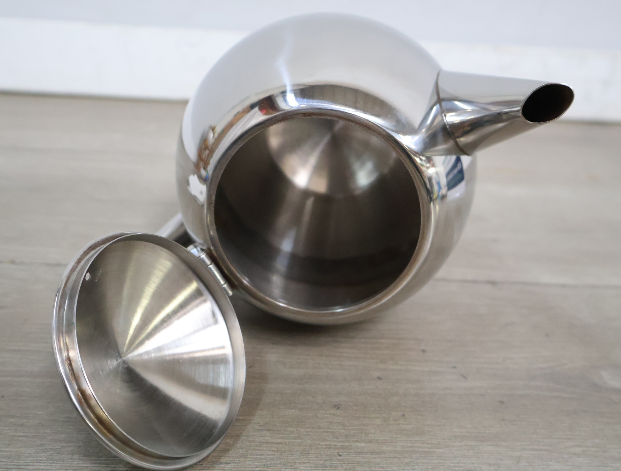 RVS theepot met deksel'' – foto 9 – kavel bij GSD Auctions, Zoeterwoude