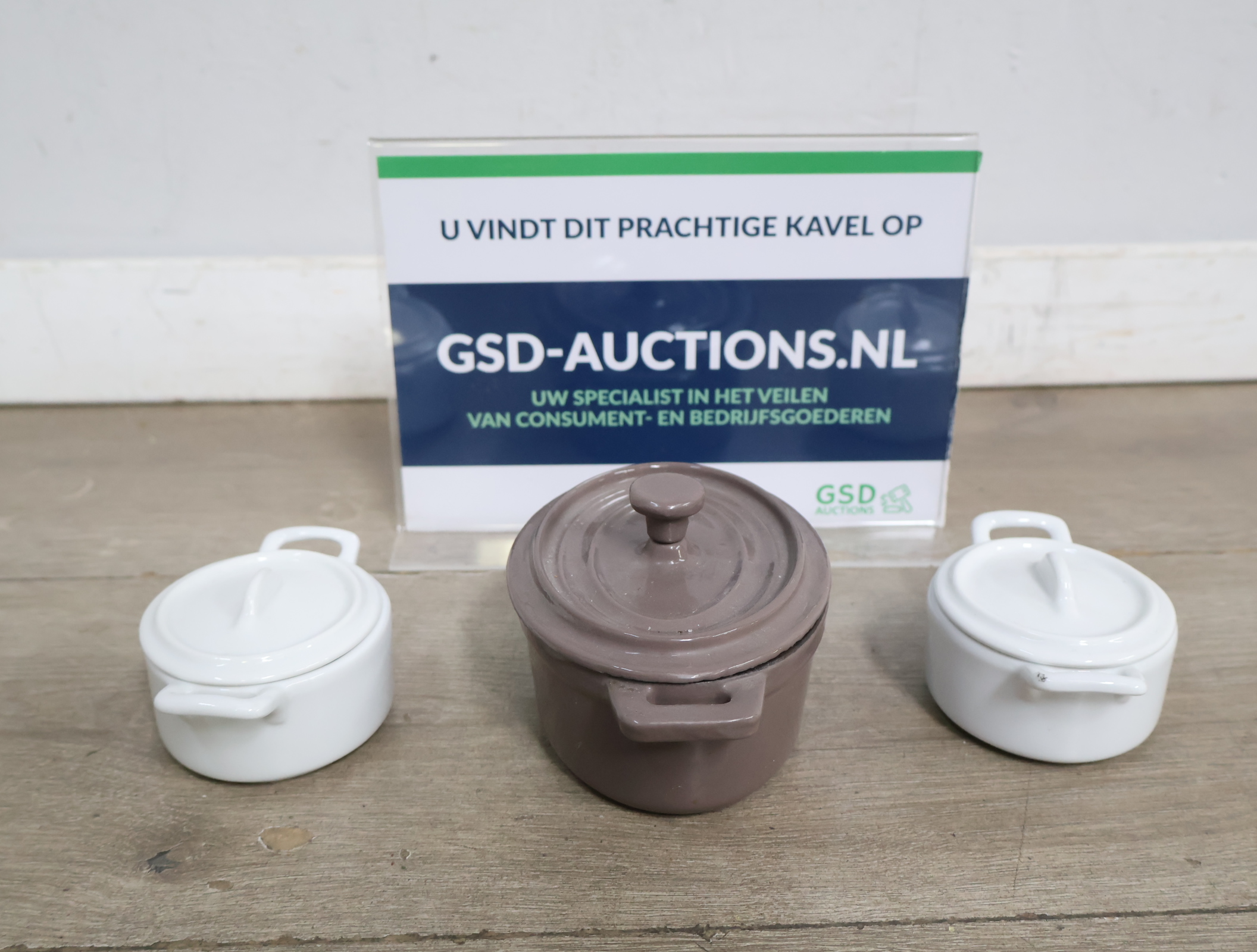Set van 3 Miniatuur Braadpannetjes'' – kavel bij GSD Auctions, Zoeterwoude