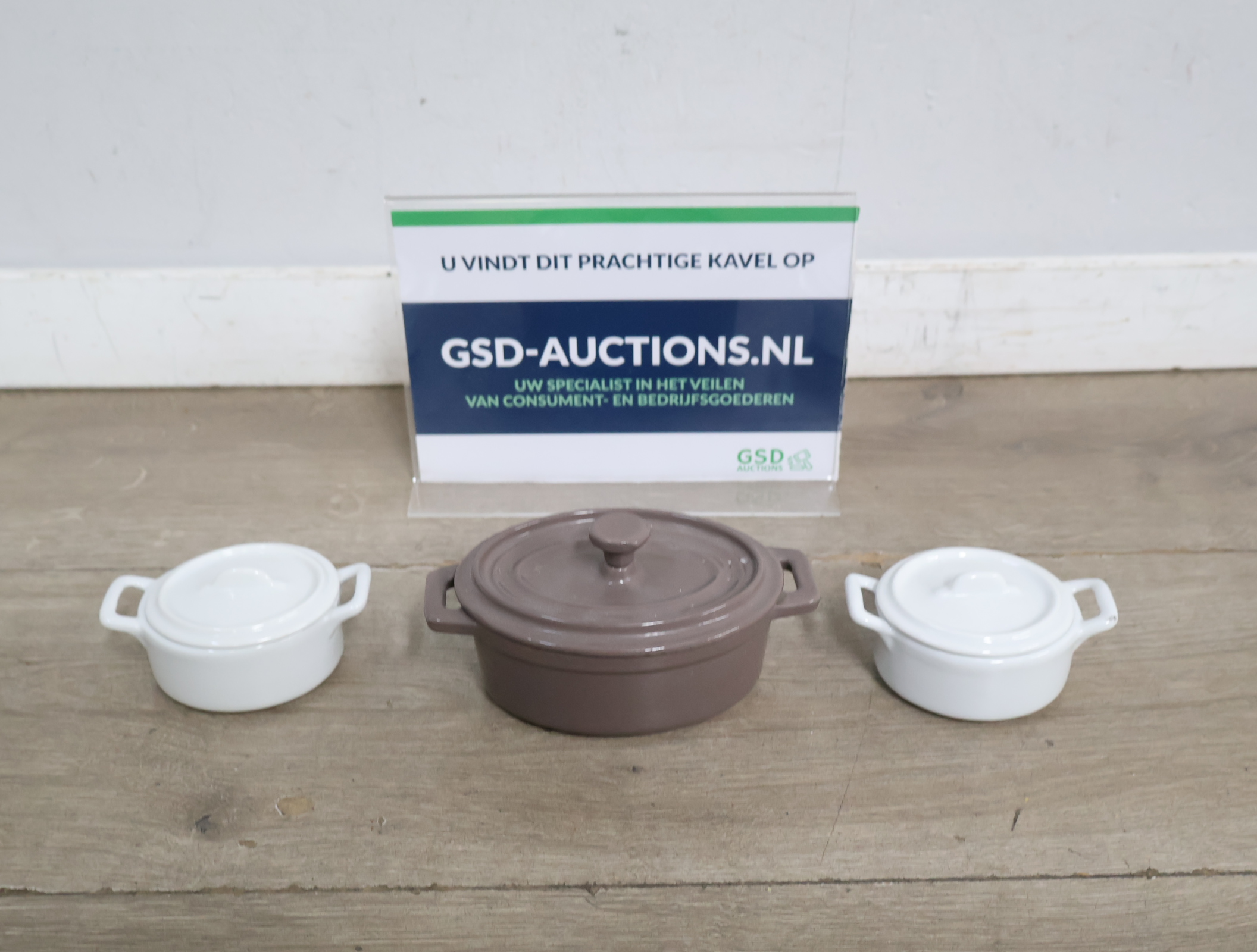 Set van 3 Miniatuur Braadpannetjes'' – foto 2 – kavel bij GSD Auctions, Zoeterwoude
