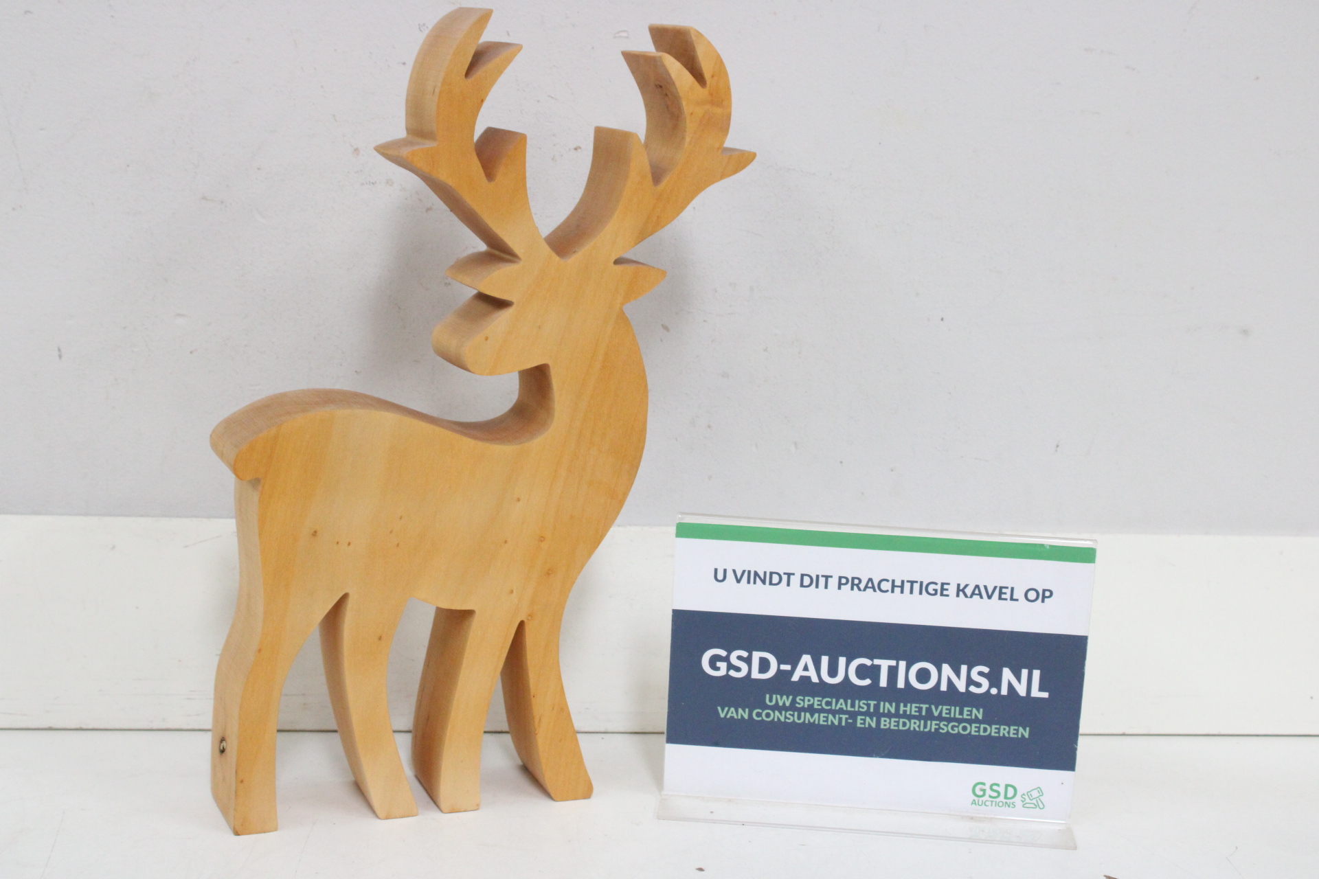 Houten hert decoratie'' – foto 2 – kavel bij GSD Auctions, Zoeterwoude