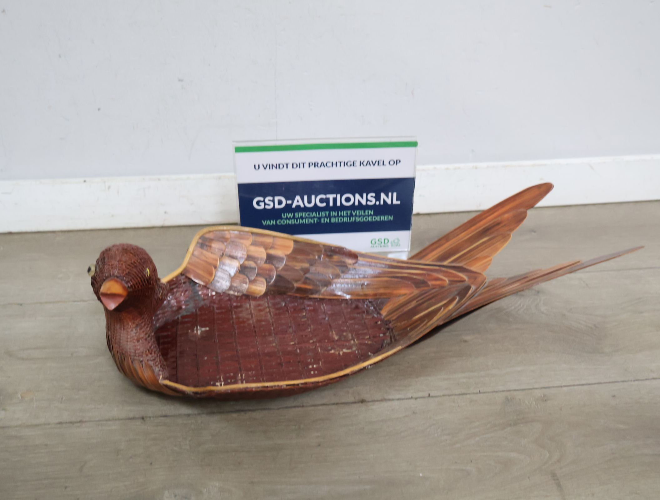 Houten vogel schaal'' – foto 2 – kavel bij GSD Auctions, Zoeterwoude