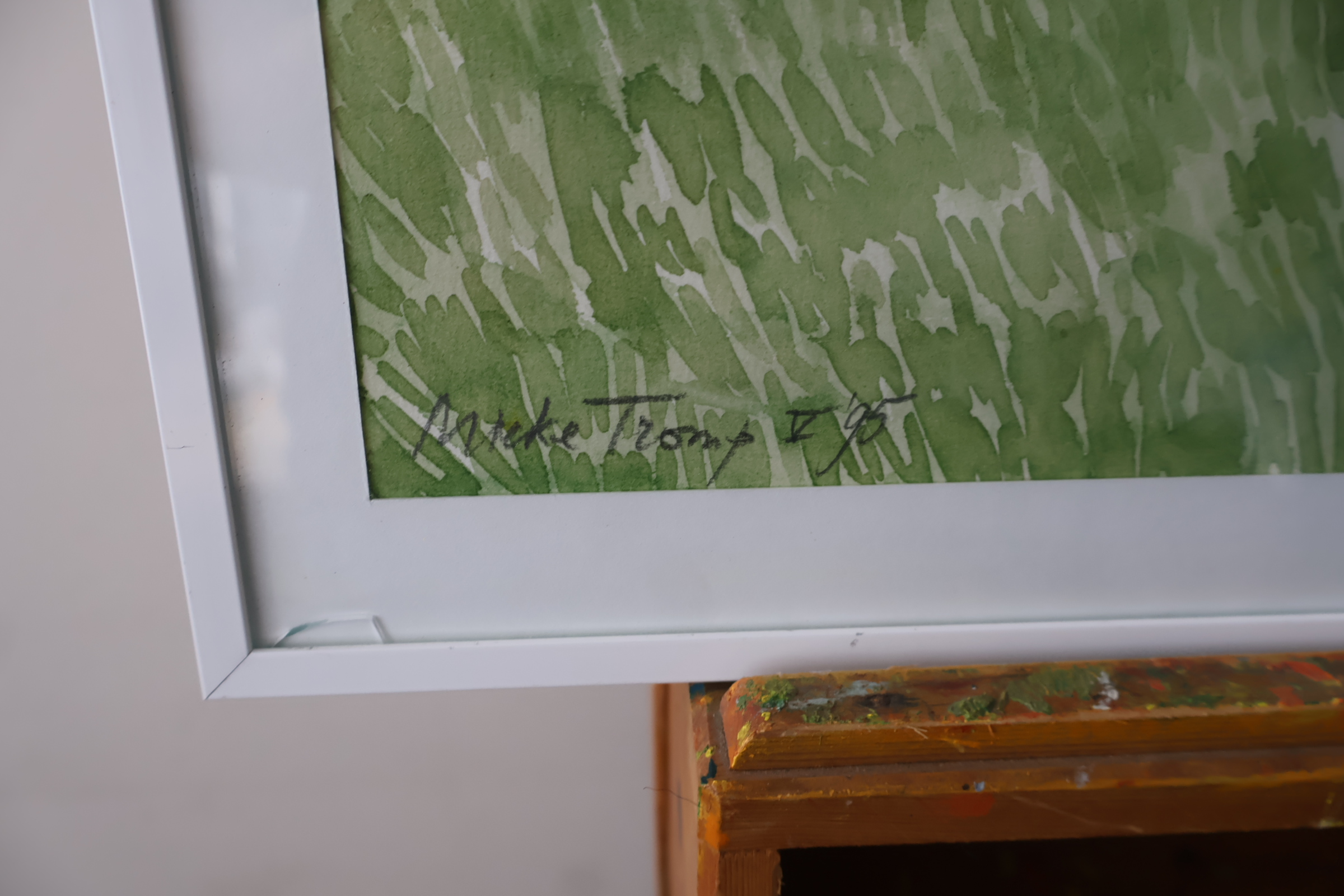 Ingelijste aquarel boerderijaanzicht'' – foto 9 – kavel bij GSD Auctions, Zoeterwoude