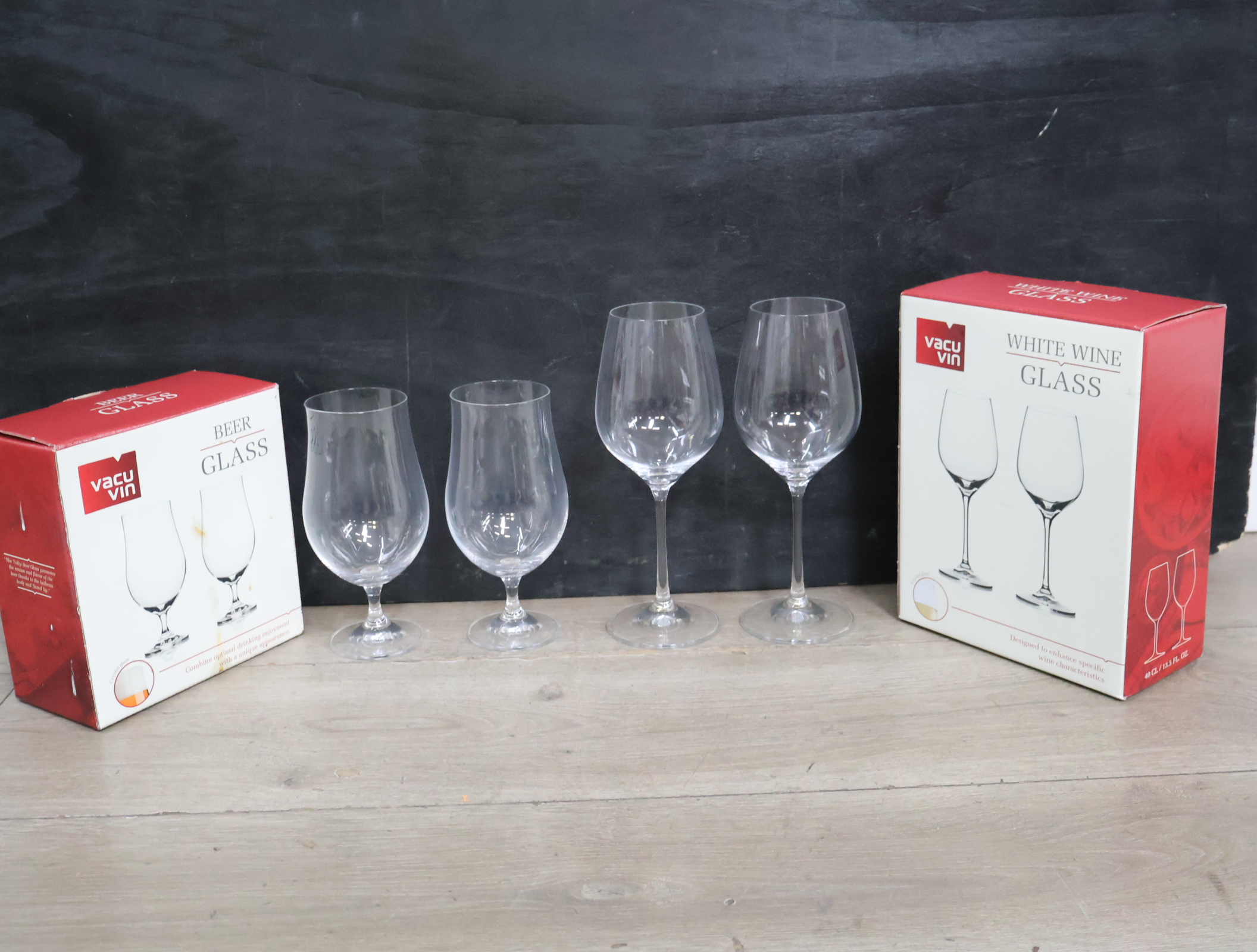 Vacu Vin bier en wijn glazen vier stuks'' – foto 3 – kavel bij GSD Auctions, Zoeterwoude