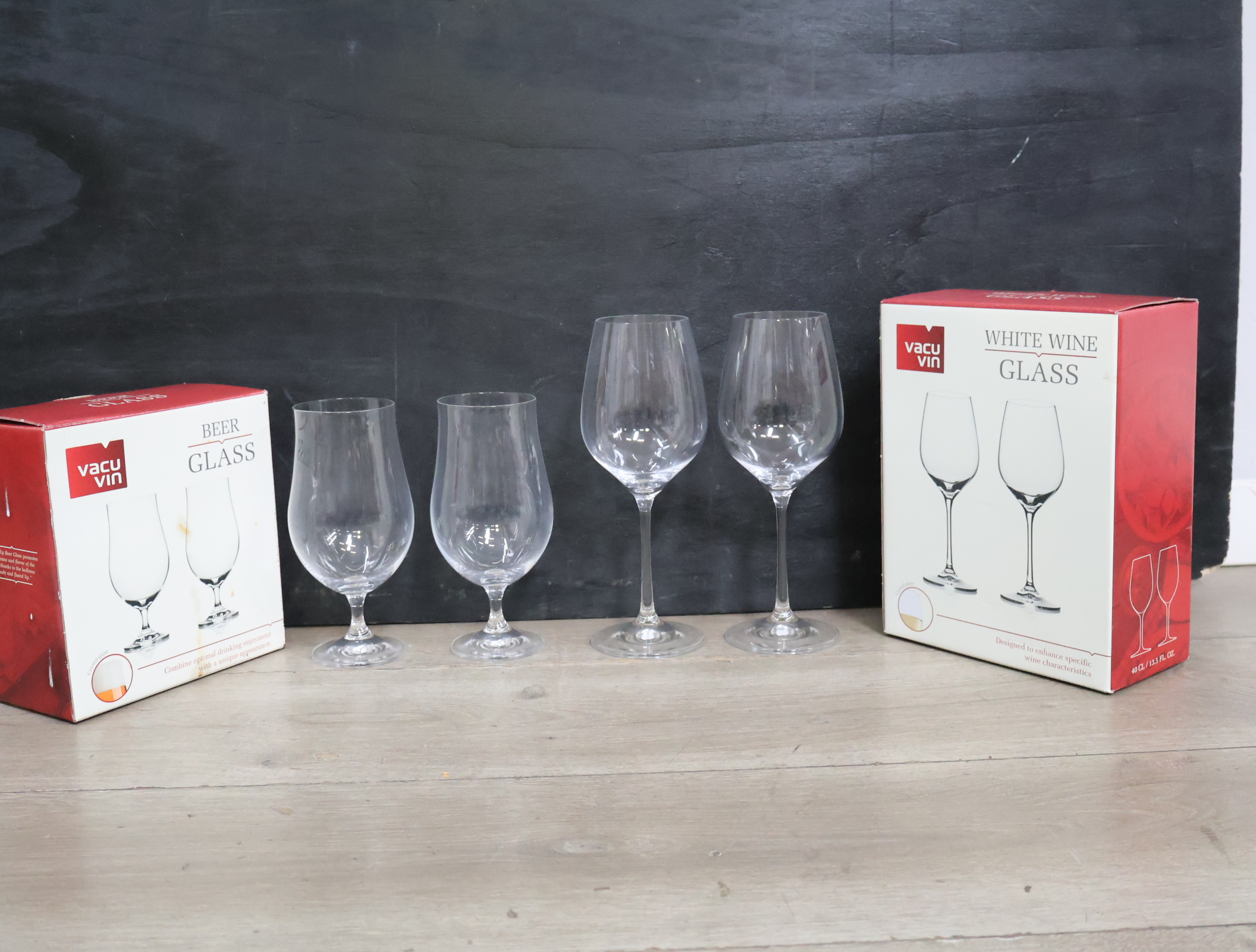 Vacu Vin bier en wijn glazen vier stuks'' – foto 4 – kavel bij GSD Auctions, Zoeterwoude