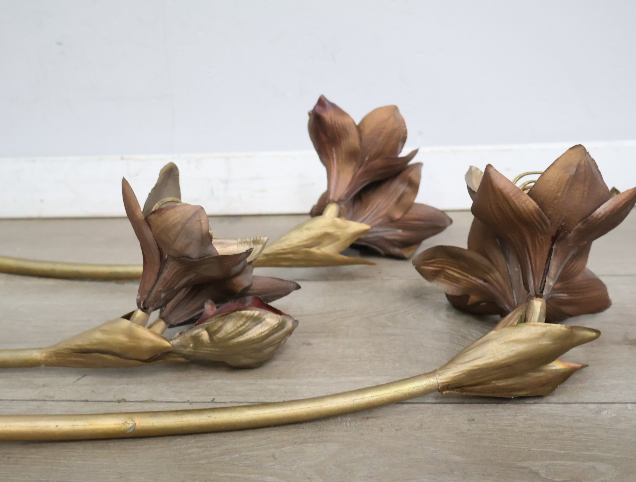 Set van drie gouden kunstbloemen'' – foto 10 – kavel bij GSD Auctions, Zoeterwoude
