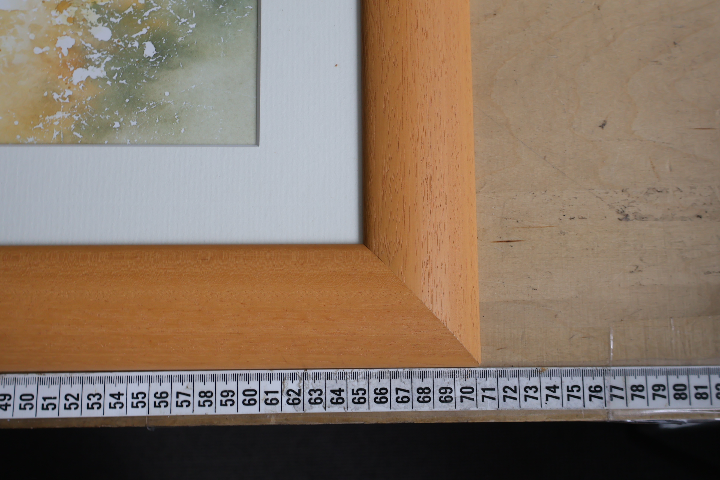 Ingelijste aquarel schilderij stad en bloemen'' – foto 10 – kavel bij GSD Auctions, Zoeterwoude