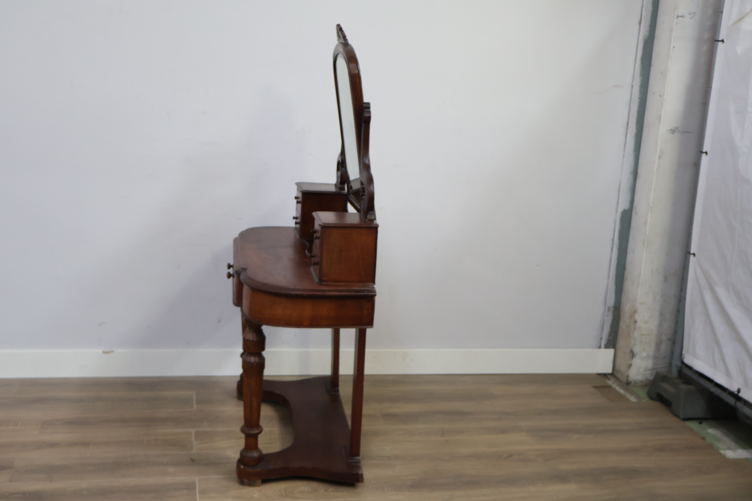 Antiek houten kaptafel met spiegel'' – foto 7 – kavel bij GSD Auctions, Zoeterwoude