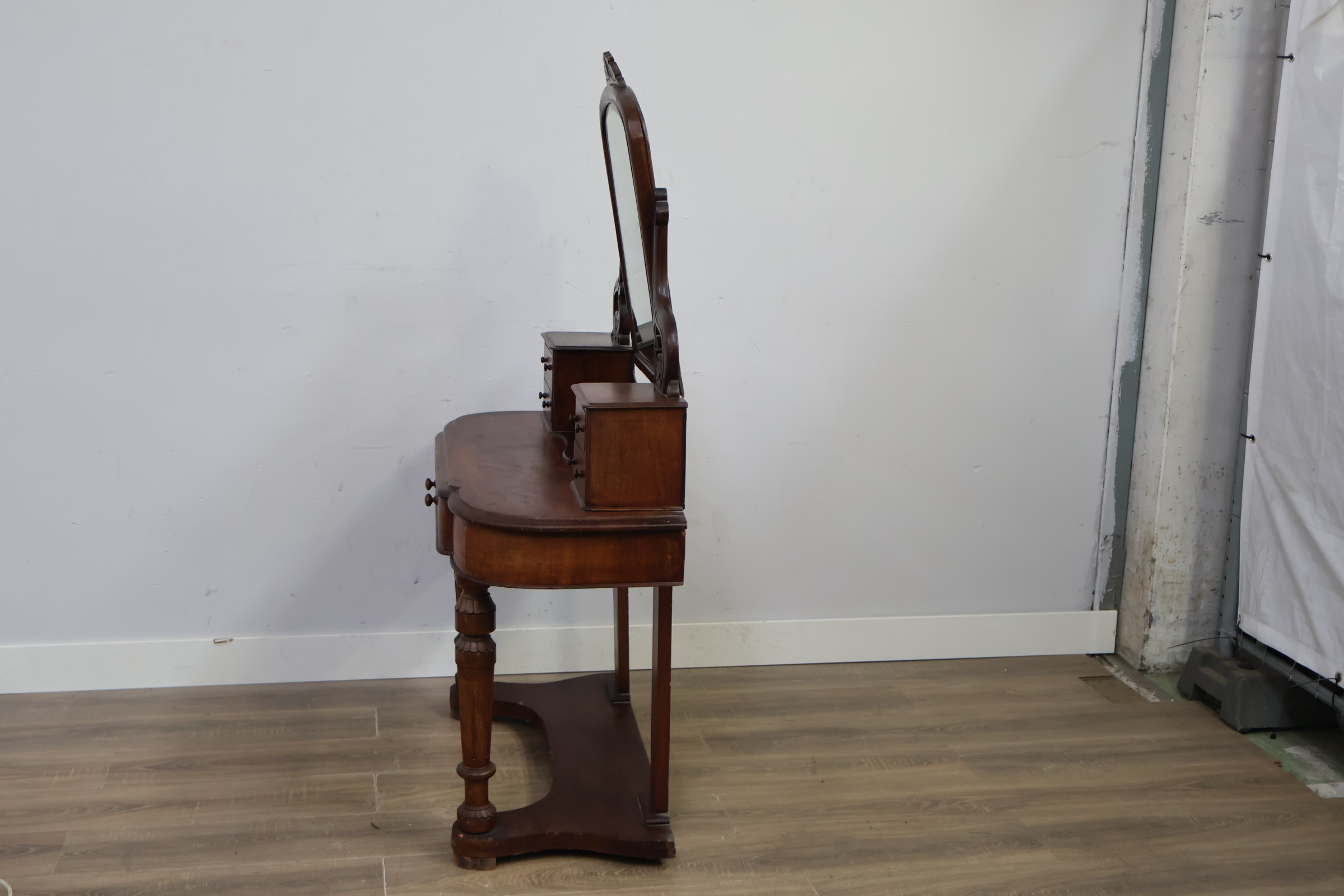 Antiek houten kaptafel met spiegel'' – foto 8 – kavel bij GSD Auctions, Zoeterwoude