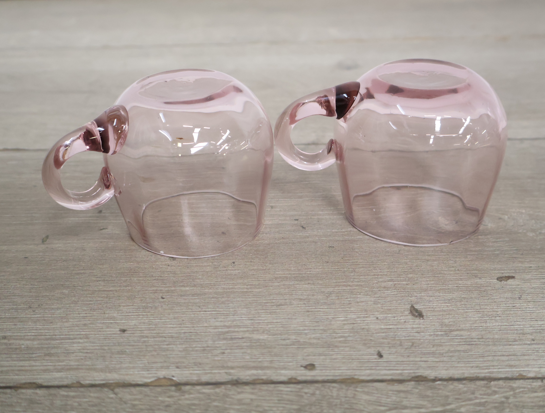 Glazen punchbowl met vier bijpassende bekers'' – foto 8 – kavel bij GSD Auctions, Zoeterwoude