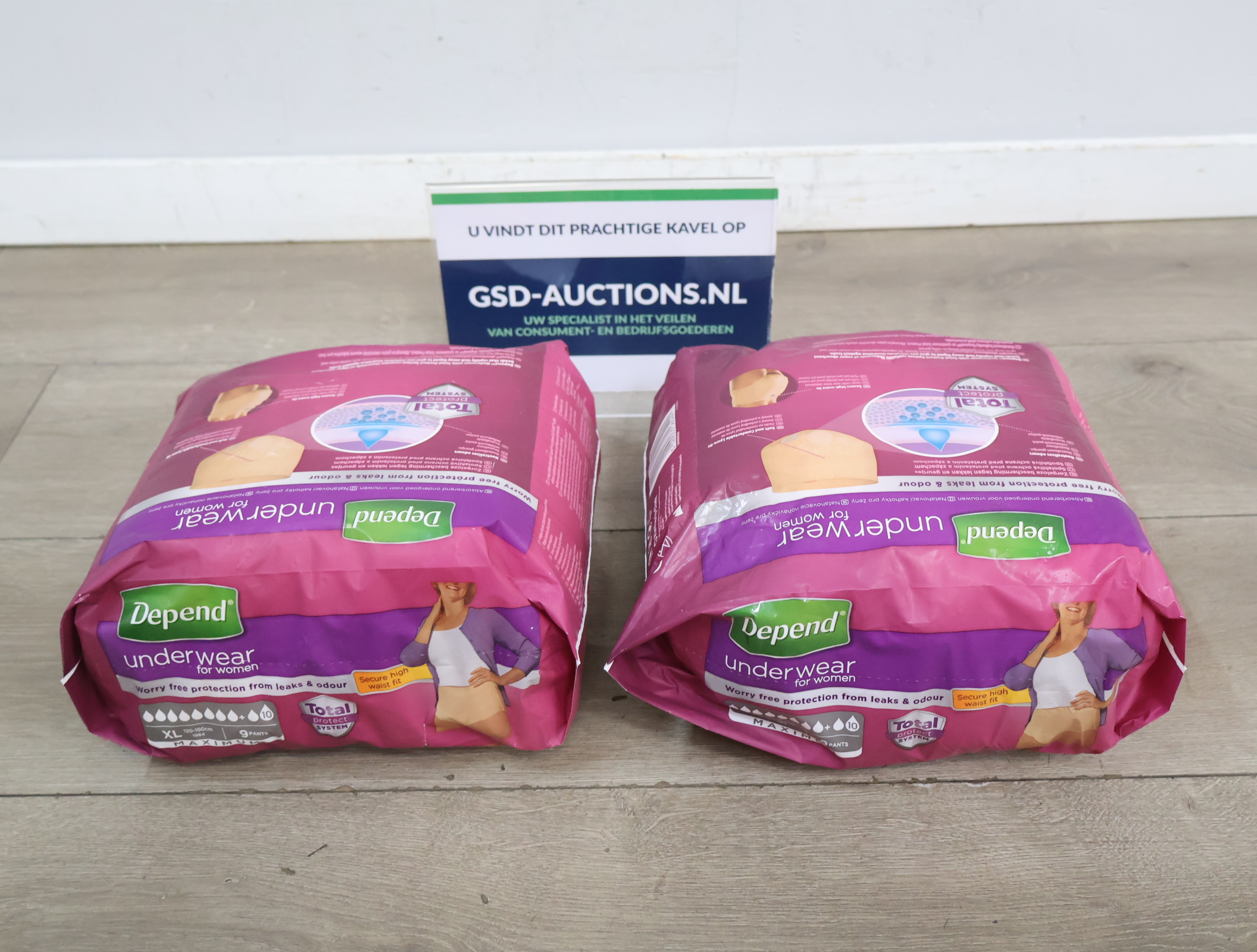 Depend Incontinentiebroekjes voor Dames XL'' – kavel bij GSD Auctions, Zoeterwoude