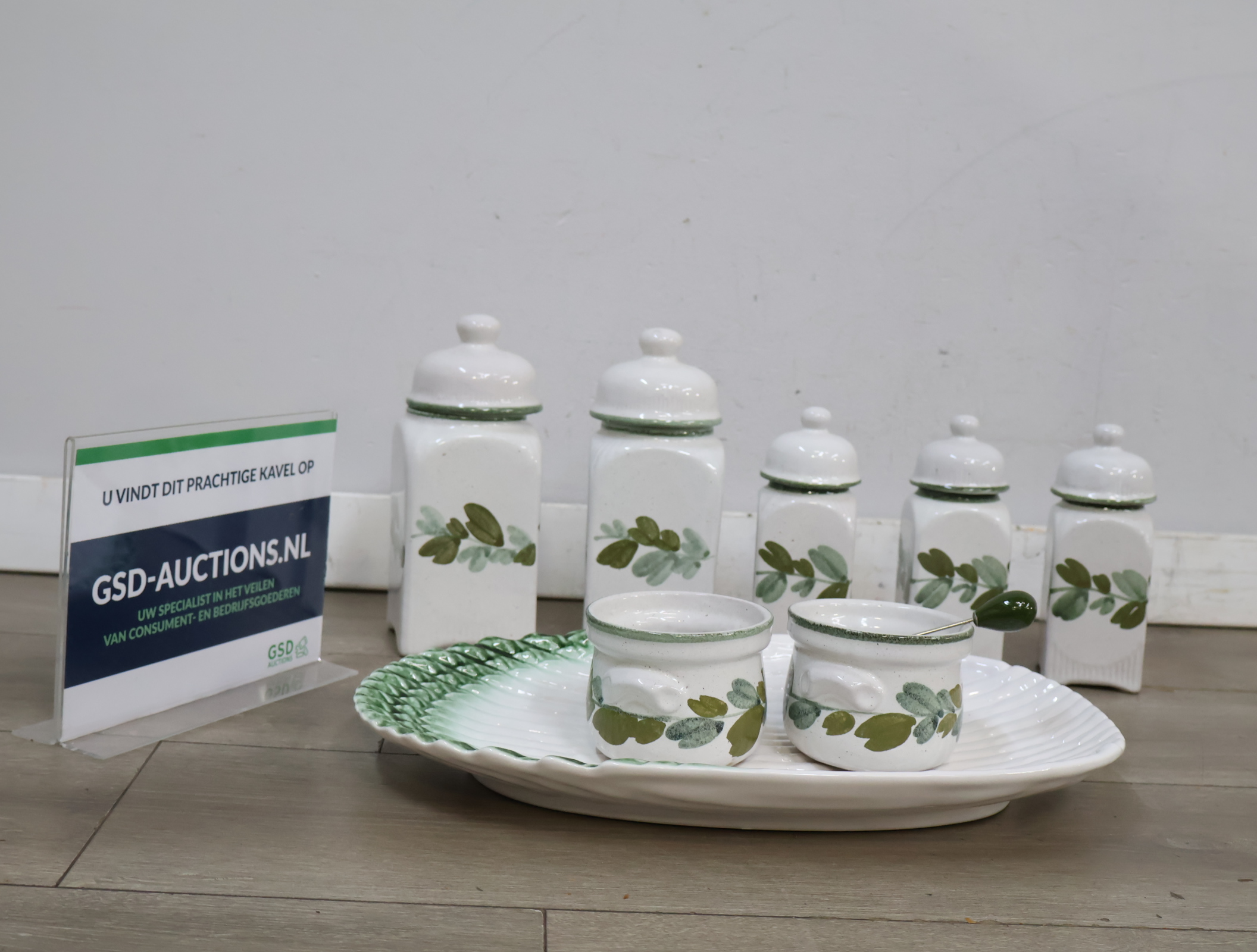 Vintage Set keramische kruidenpotten - Jaren '60/'70'' – foto 2 – kavel bij GSD Auctions, Zoeterwoude