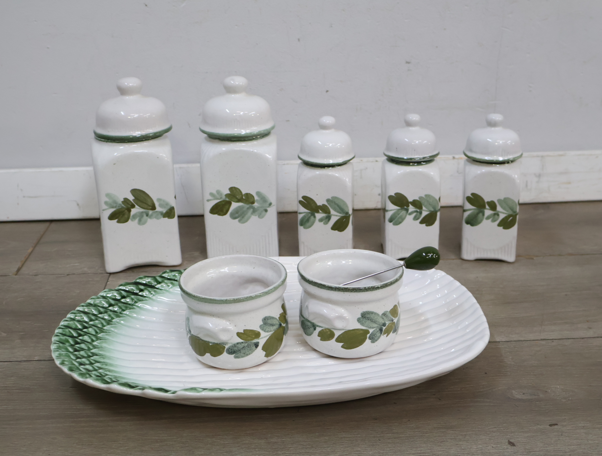 Vintage Set keramische kruidenpotten - Jaren '60/'70'' – foto 3 – kavel bij GSD Auctions, Zoeterwoude