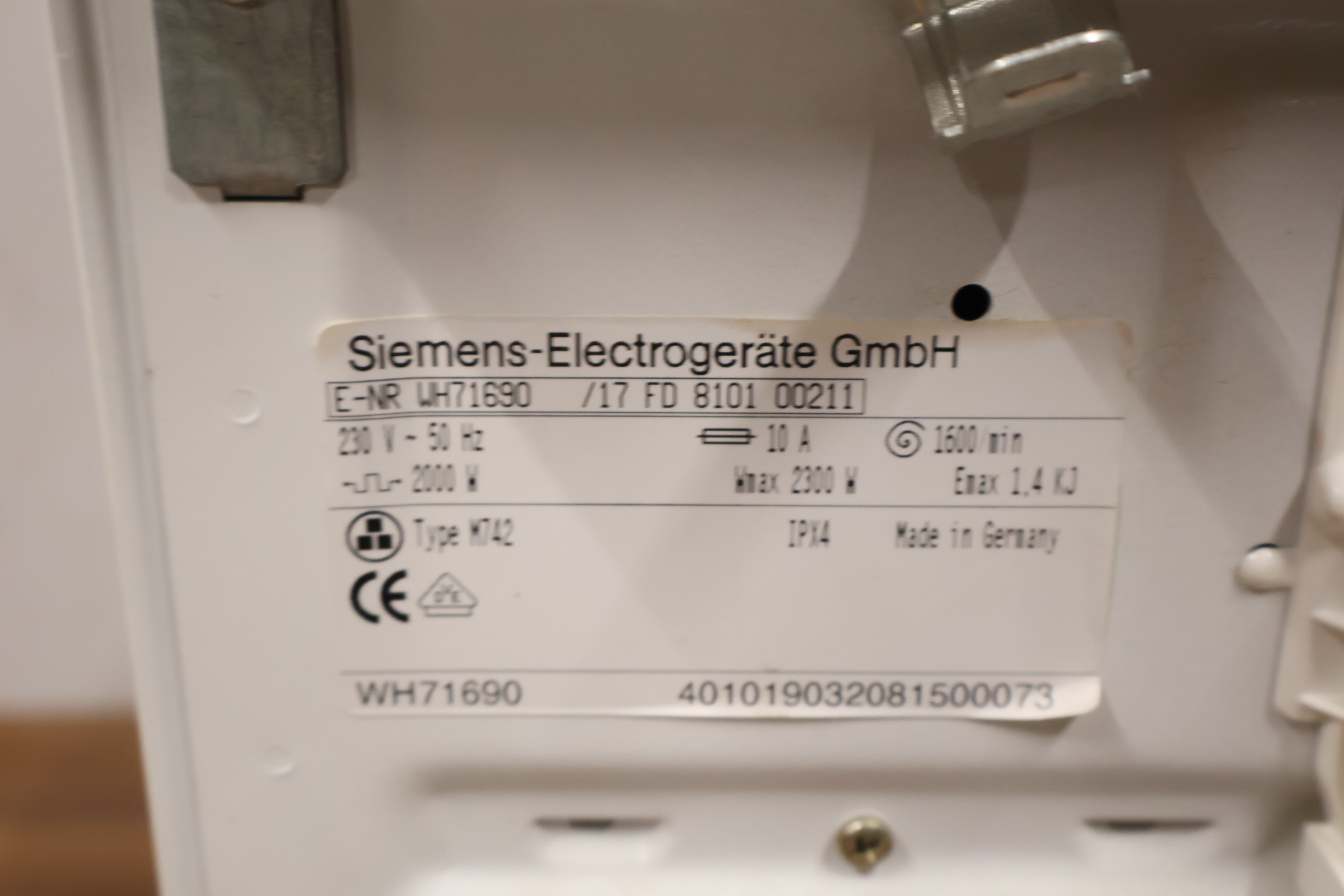 Siemens wasmachine'' – foto 7 – kavel bij GSD Auctions, Zoeterwoude
