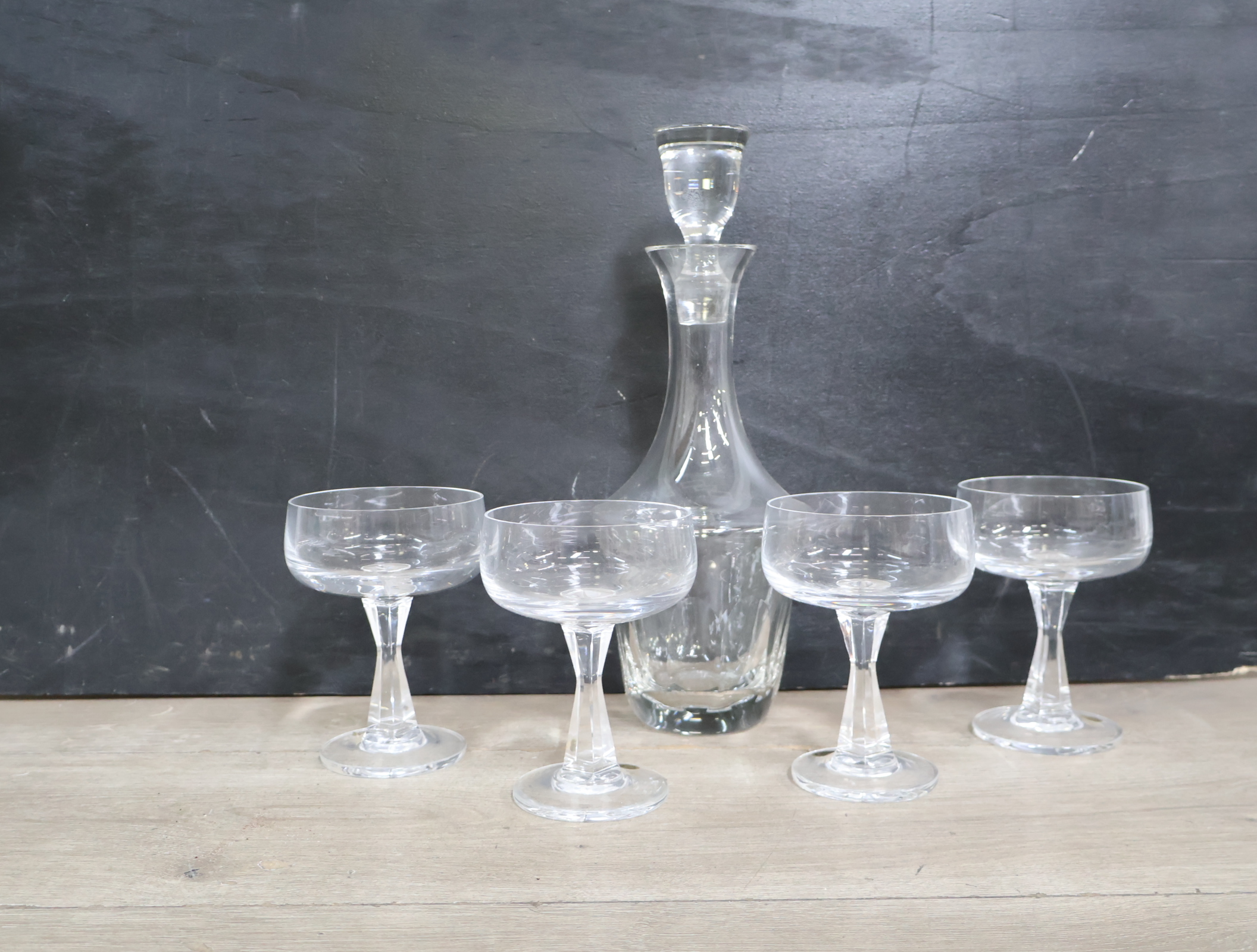 Kristallen karaf met 4 coupes'' – foto 4 – kavel bij GSD Auctions, Zoeterwoude