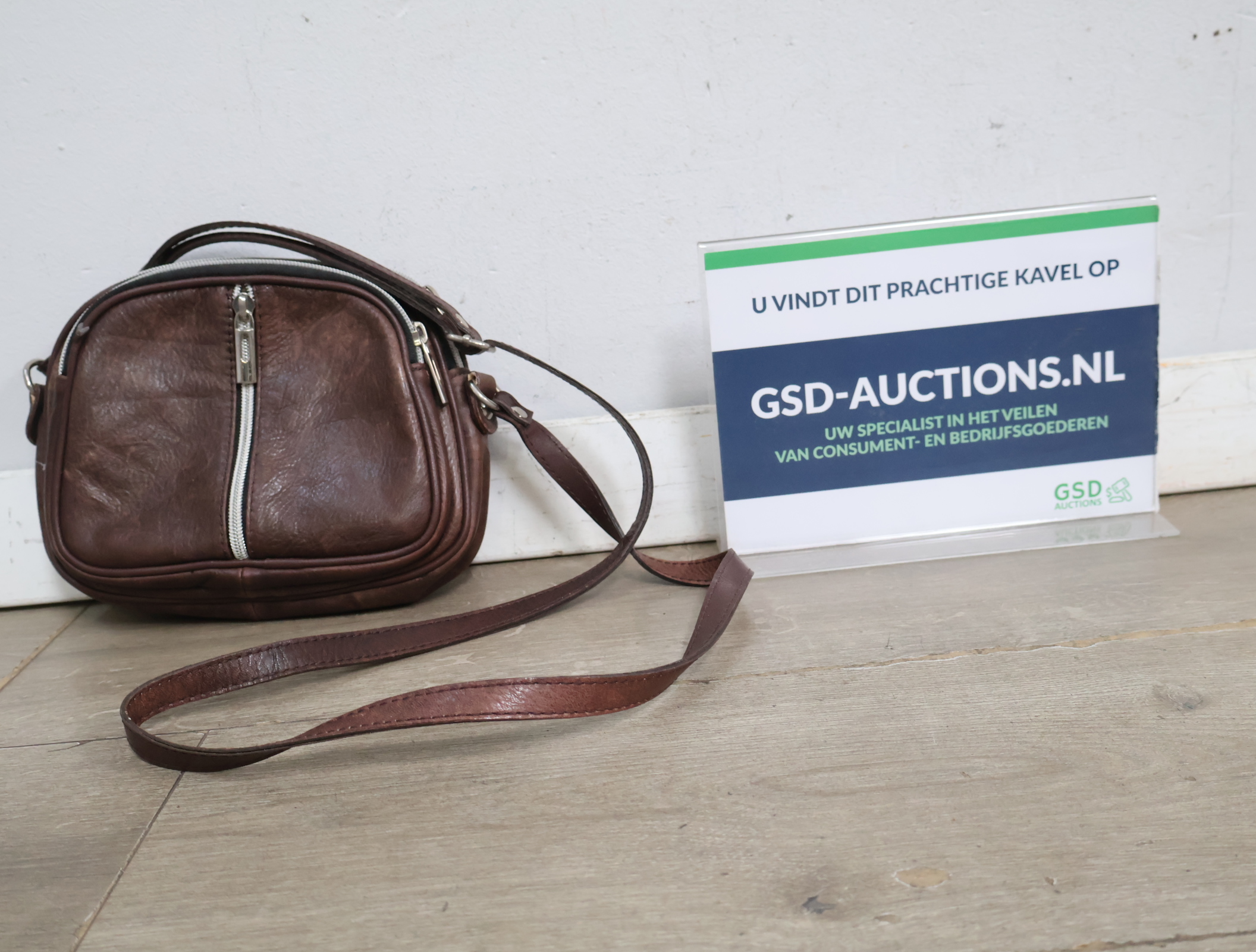 Bruine leren damestas'' – foto 2 – kavel bij GSD Auctions, Zoeterwoude