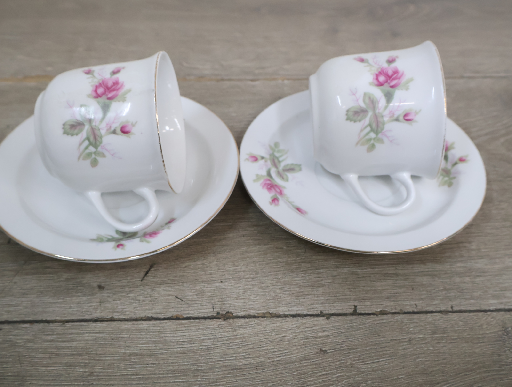 Theeservies met bloemmotief'' – foto 8 – kavel bij GSD Auctions, Zoeterwoude
