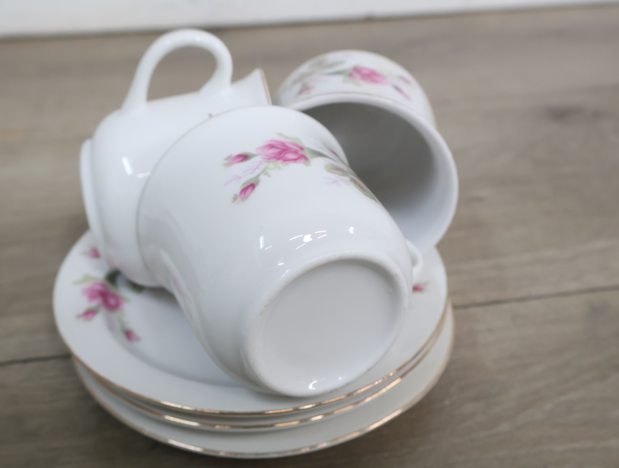Theeservies met bloemmotief'' – foto 9 – kavel bij GSD Auctions, Zoeterwoude