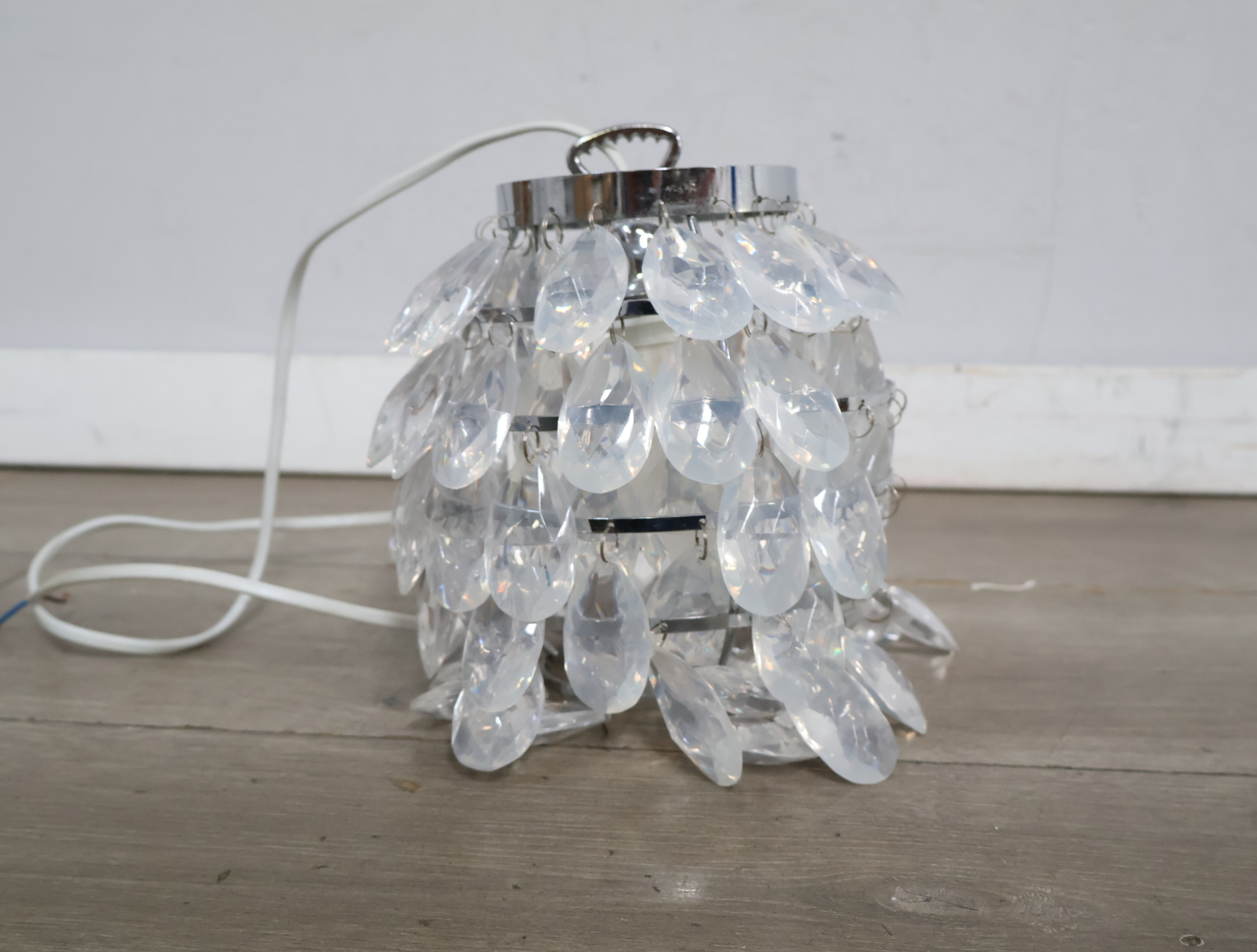 Hanglamp met glazen druppels'' – foto 3 – kavel bij GSD Auctions, Zoeterwoude