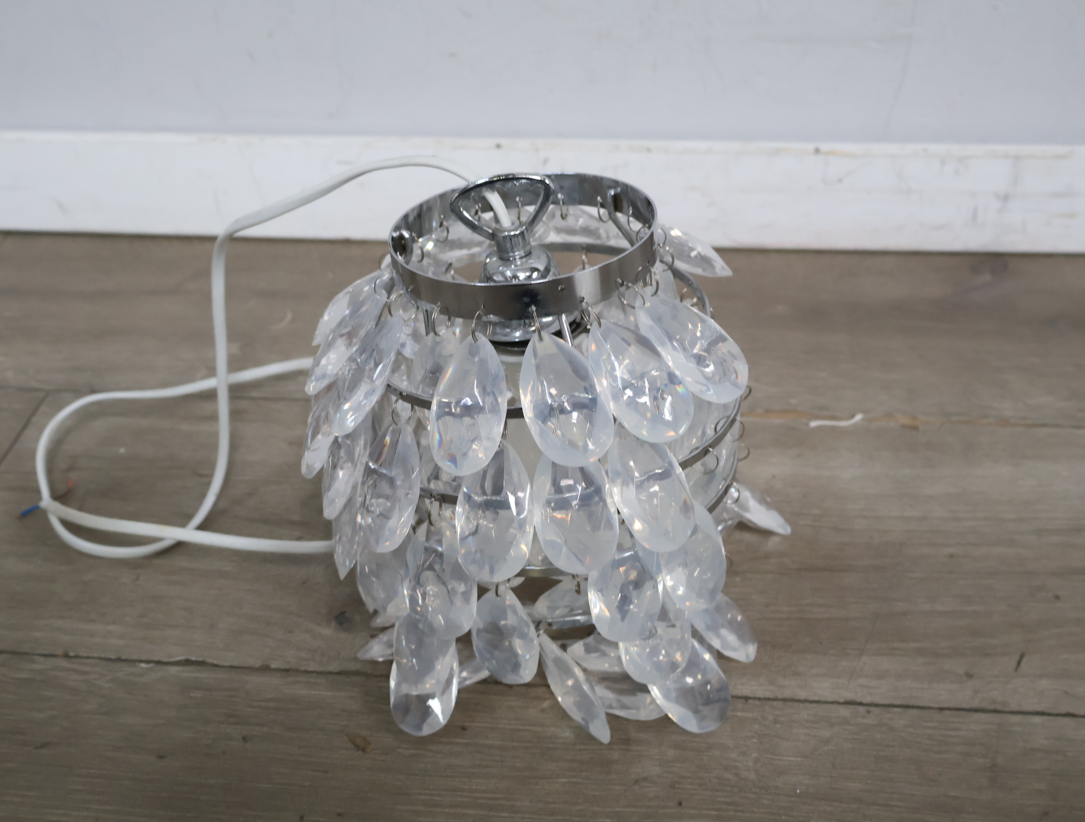 Hanglamp met glazen druppels'' – foto 5 – kavel bij GSD Auctions, Zoeterwoude