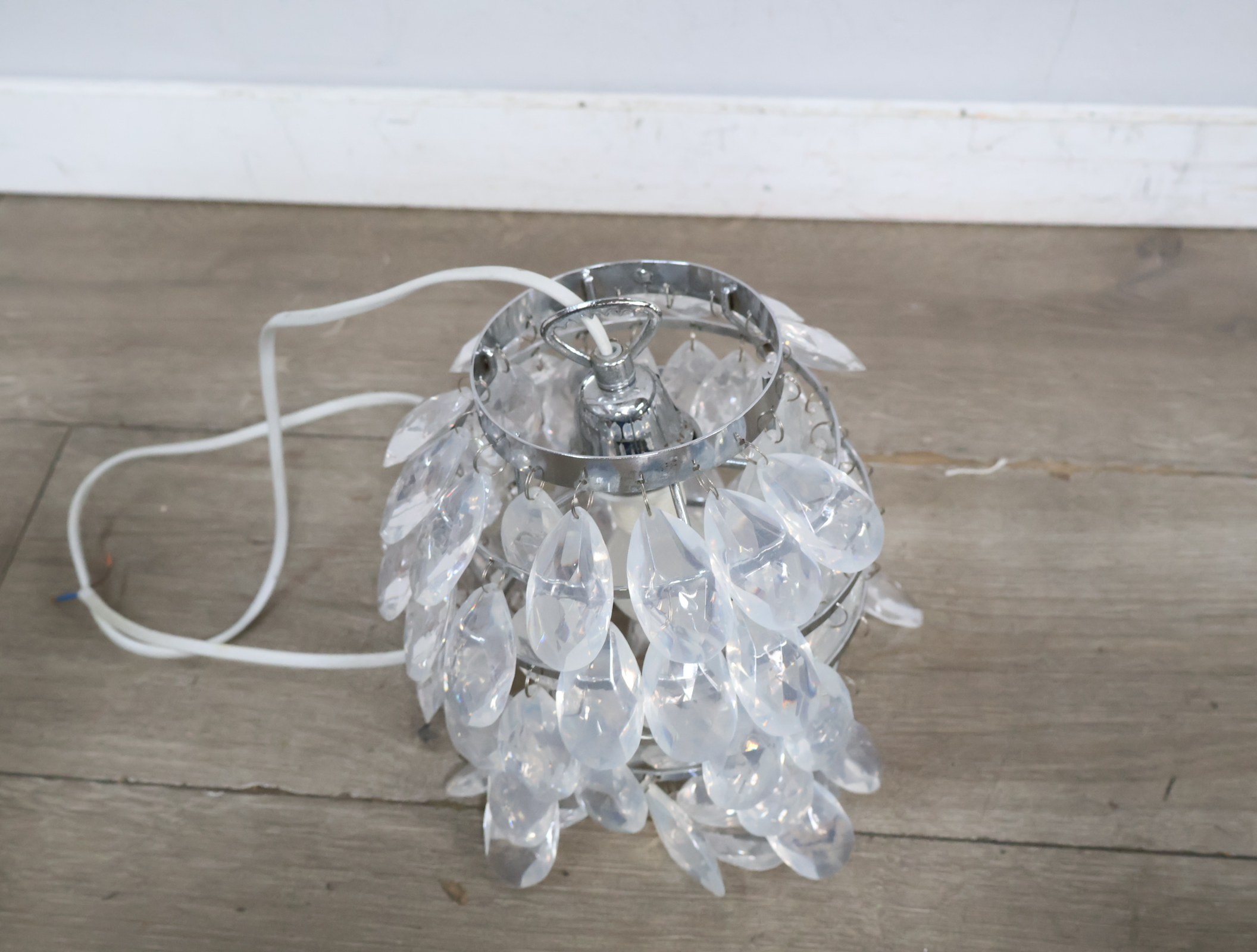 Hanglamp met glazen druppels'' – foto 6 – kavel bij GSD Auctions, Zoeterwoude