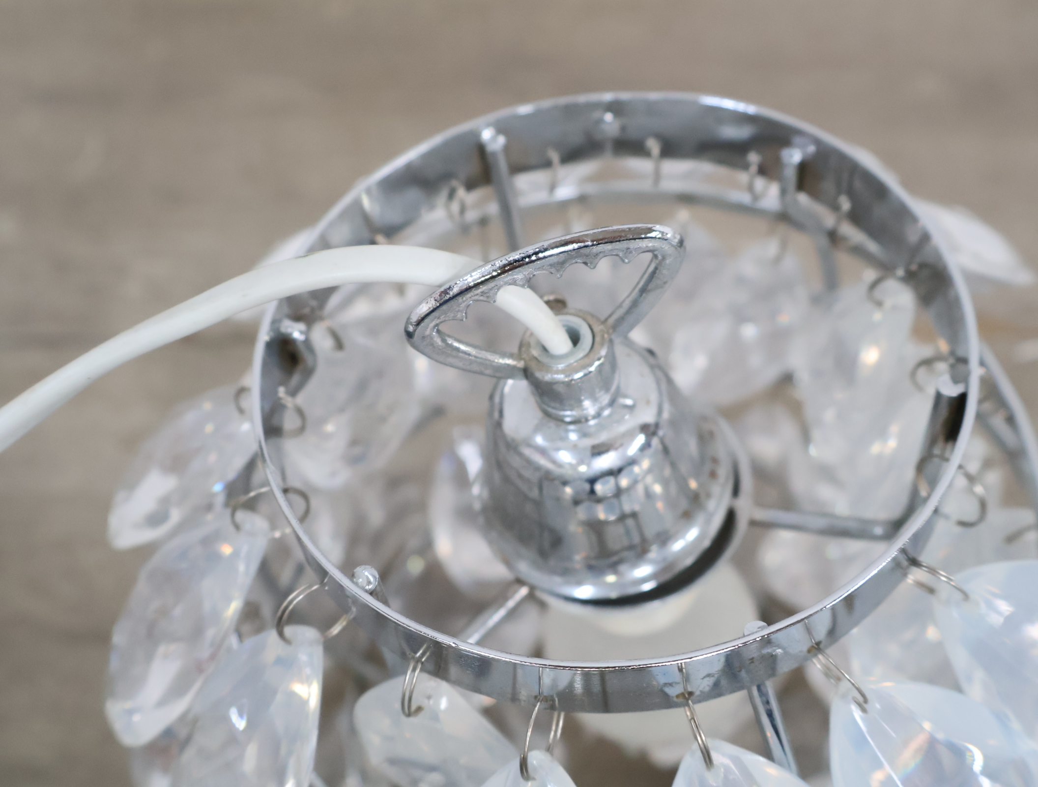 Hanglamp met glazen druppels'' – foto 8 – kavel bij GSD Auctions, Zoeterwoude