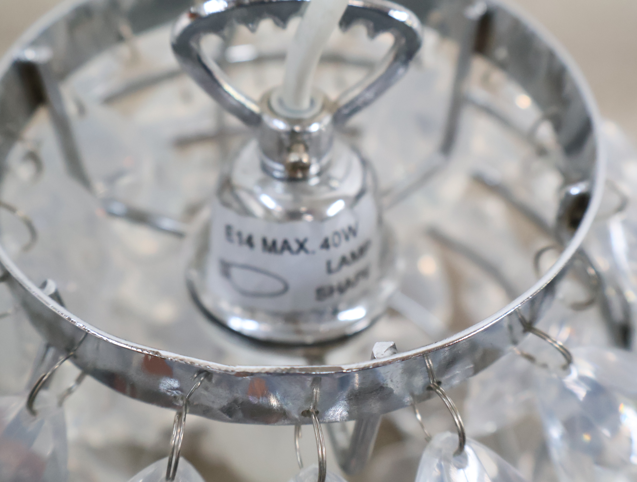 Hanglamp met glazen druppels'' – foto 10 – kavel bij GSD Auctions, Zoeterwoude