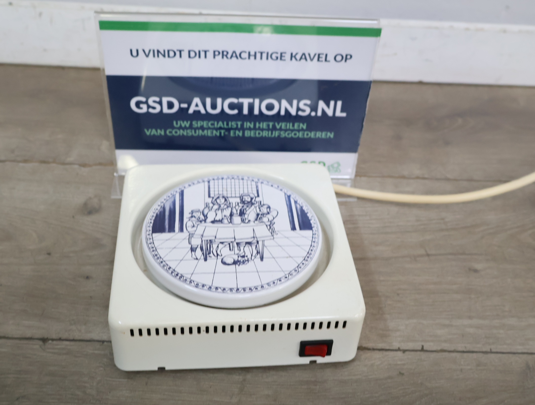 Elektrische warmhoudplaat met print'' – kavel bij GSD Auctions, Zoeterwoude